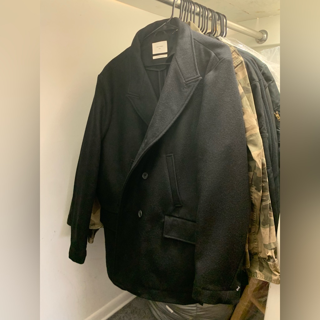 Nwt Billy Reid Black Bond Peacoat 2xl